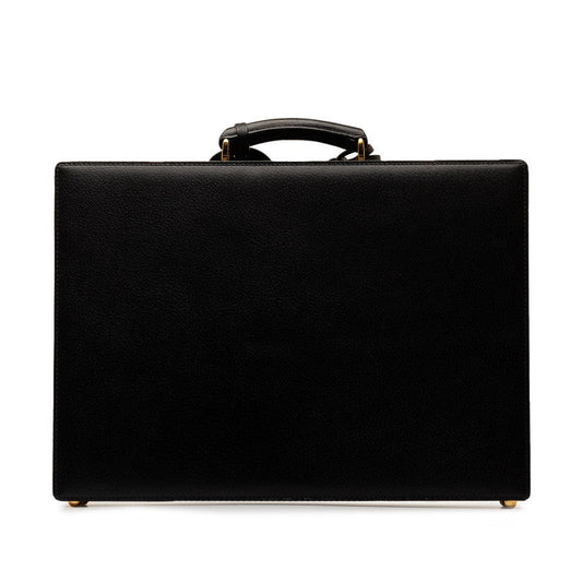 Luxury Gucci Trending 2025 Briefcase Black Leather  Luxury Gucci Trending 2025