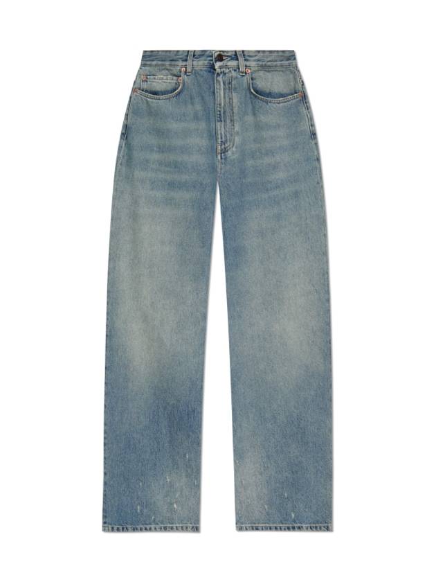 Luxury Balenciaga Low Crotch Jeans Blue