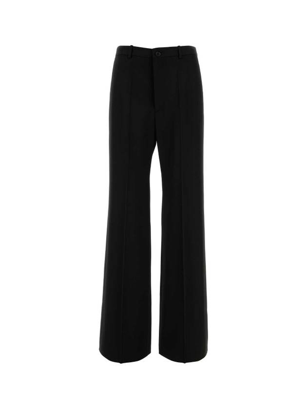 Luxury Balenciaga Regular Fit Tailored Wide Pans Black