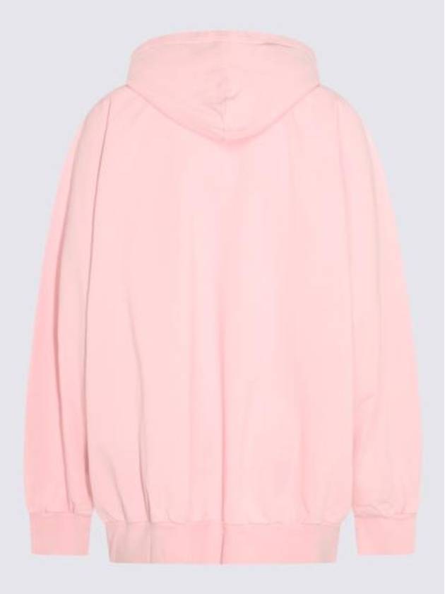 Luxury Balenciaga College Logo Hoodie Pink