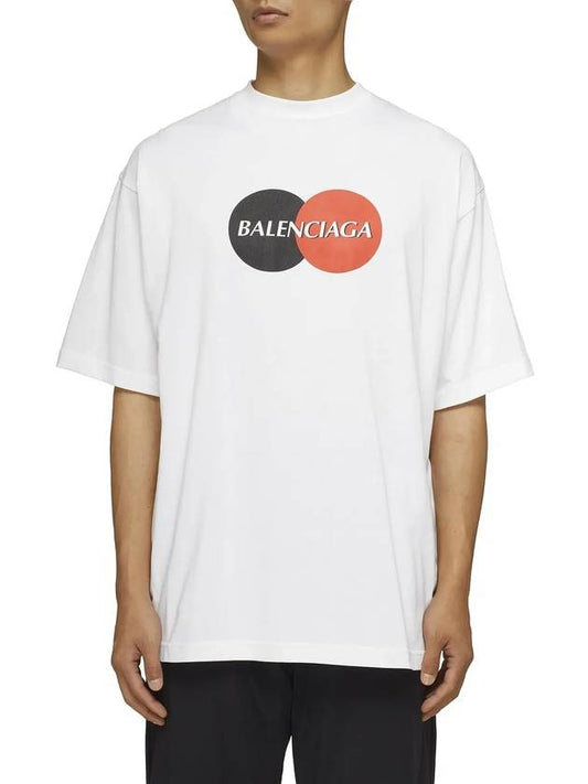 Luxury Balenciaga Uniform Logo Short Sleeve T-shirt White