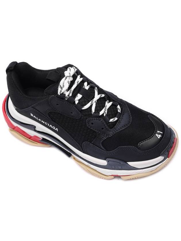 Luxury Balenciaga Triple S Low Top Sneakers Black