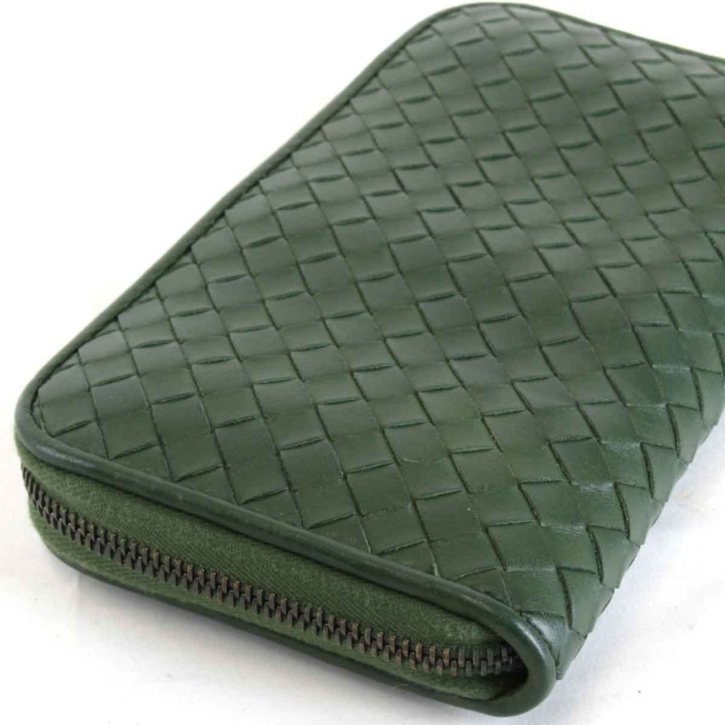 Luxury Bottega Veneta Intrecciato  Leather Long Wallet (Bi-Fold) ()