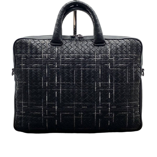 Luxury Bottega Veneta Atlas Intrecciato Leather Briefcase