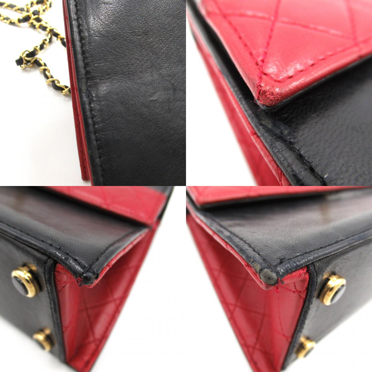 Chanel Matrasse Shoulder Bag Shoulder Bag  Black/Red 1524762