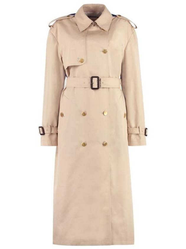 Luxury Gucci Trending 2025 Garbadin Trench Coat Beige