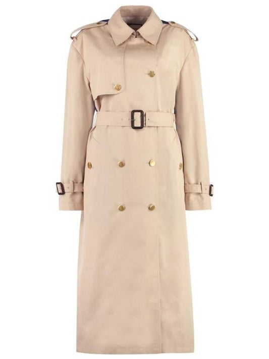 Luxury Gucci Trending 2025 Garbadin Trench Coat Beige