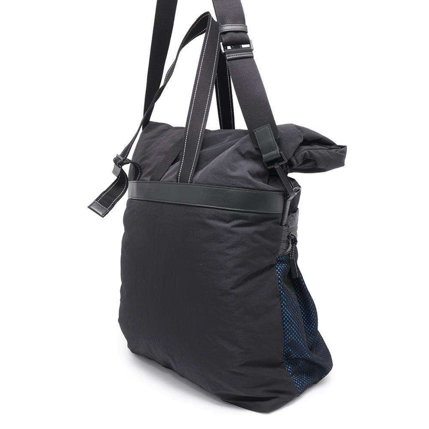 Luxury Bottega Veneta blue Nylon Shoulder Bag Tote Bag ()