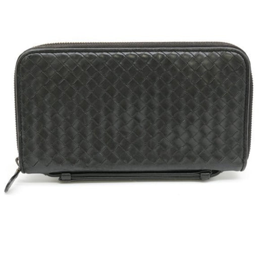 Luxury Bottega Veneta Intrecciato  Leather Long Wallet (Bi-Fold) ()
