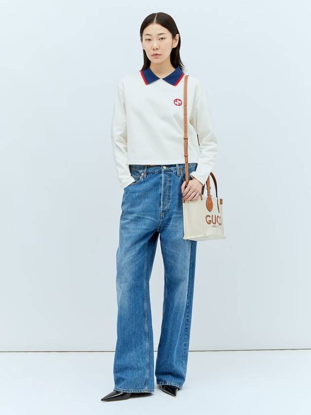 Luxury Gucci Trending 2025 Interlocking G Polo Shirt White