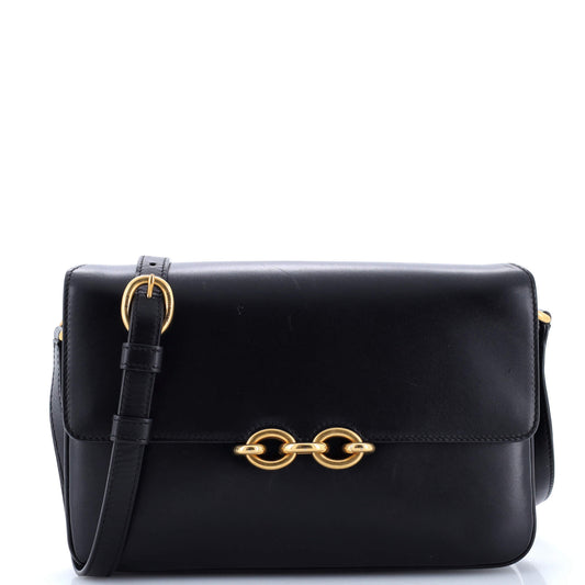 Luxury Saint Laurent Le Maillon Shoulder Bag Leather Medium