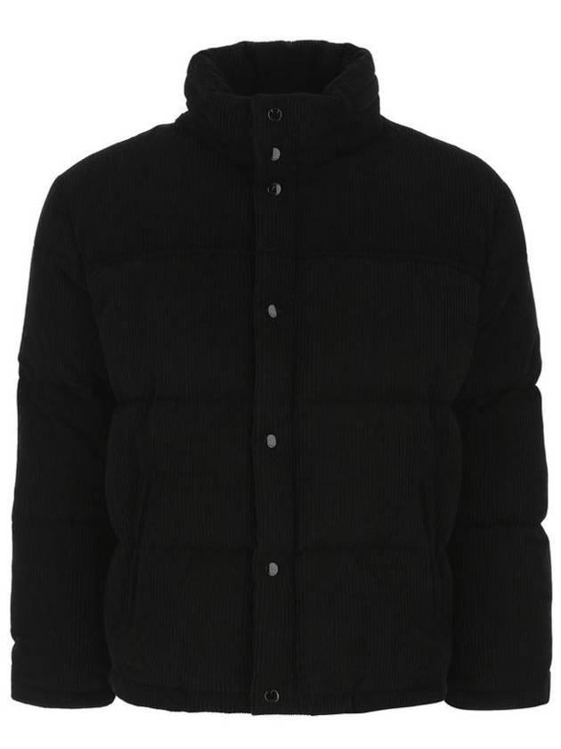 Luxury Saint Laurent Corduroy Down Padding Jacket Black