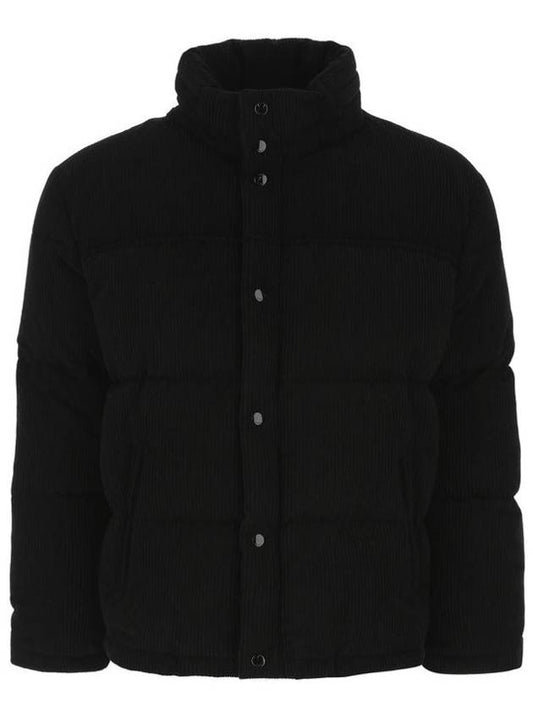 Luxury Saint Laurent Corduroy Down Padding Jacket Black