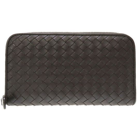 Luxury Bottega Veneta Intrecciato  Leather Long Wallet (Bi-Fold) ()