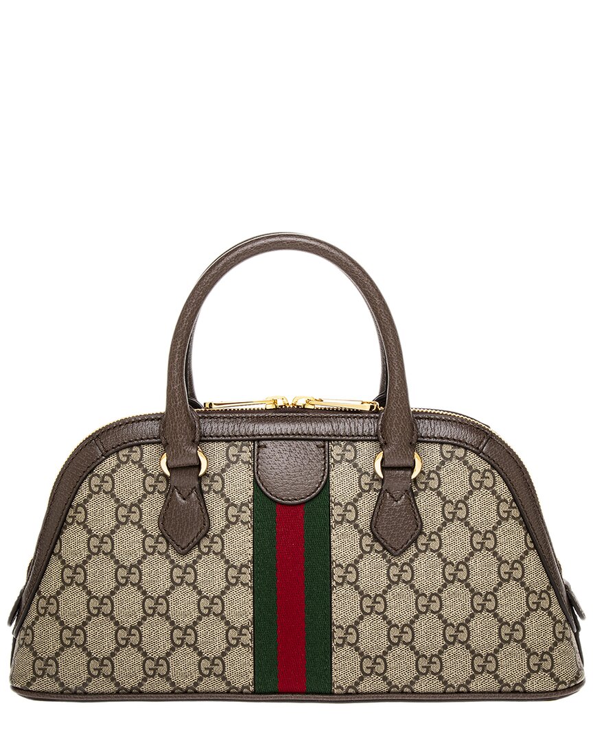 Luxury Gucci Trending 2025 Ophidia Small GG Supreme Canvas & Leather Shoulder Bag
