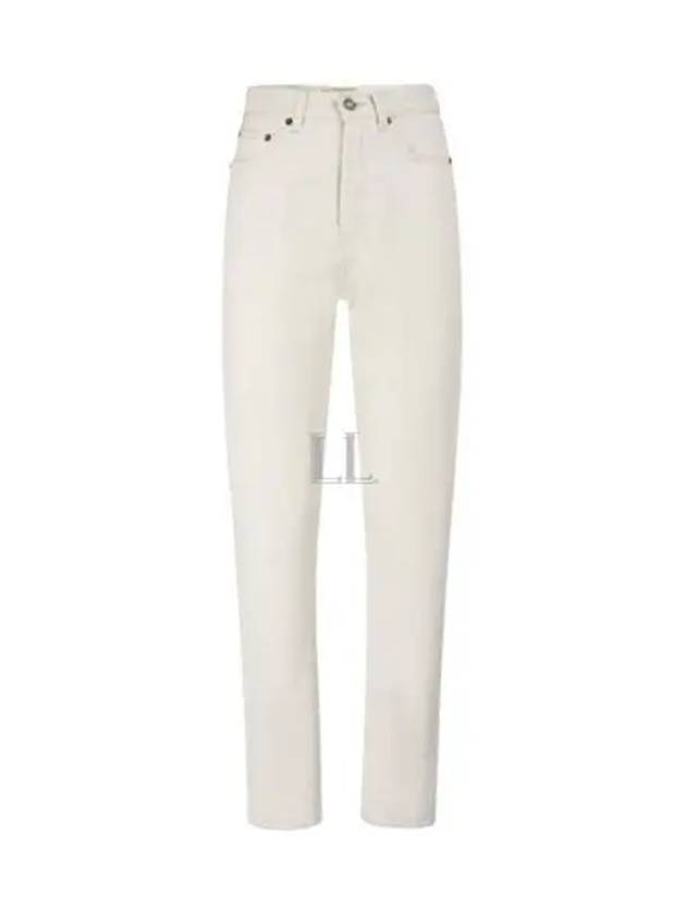 Luxury Saint Laurent Slim Fit Denim Jeans Chalk White