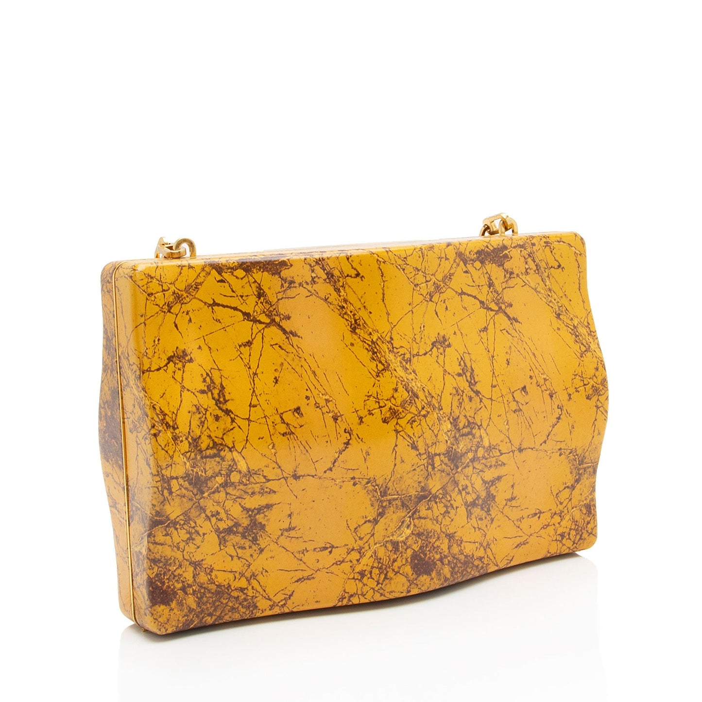 Luxury Bottega Veneta Leather Wave Chain Shoulder Bag