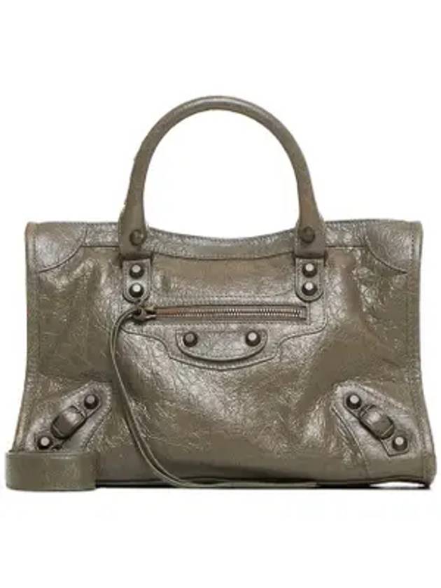 Luxury Balenciaga Le City Small Tote Bag Army Green