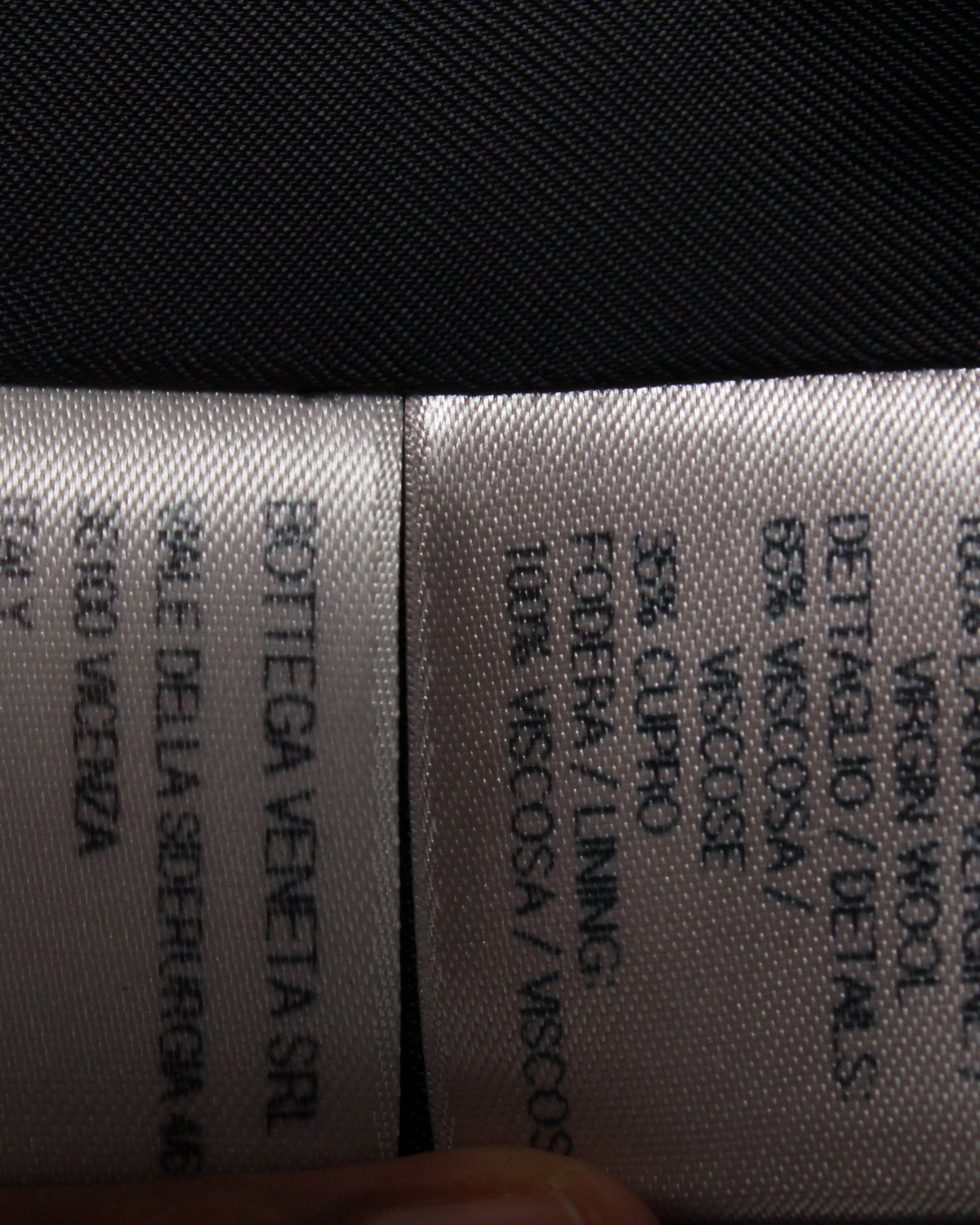 Luxury Bottega Veneta Side Stripe Coat in Black Lana Vergine