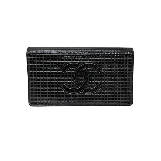 Luxury Chanel bag Micro Chocolate Bar Coco Mark Long Wallet