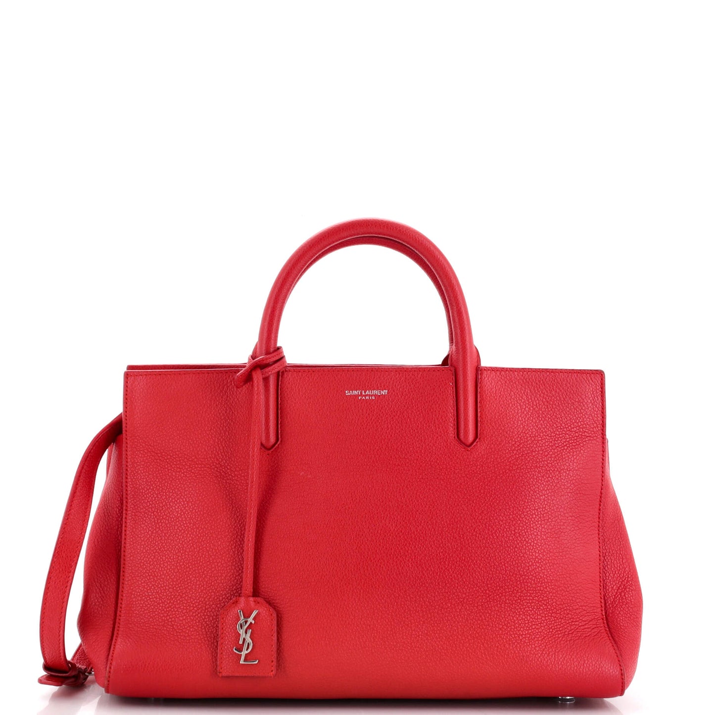 Luxury Saint Laurent Rive Gauche Cabas Leather Small