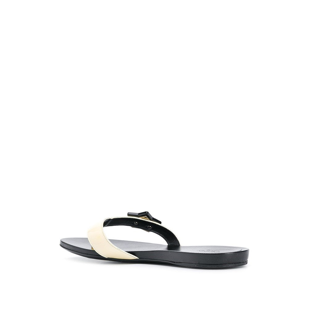 Luxury Gucci Trending 2025 Black and Beige Flip-Flops - '00s
