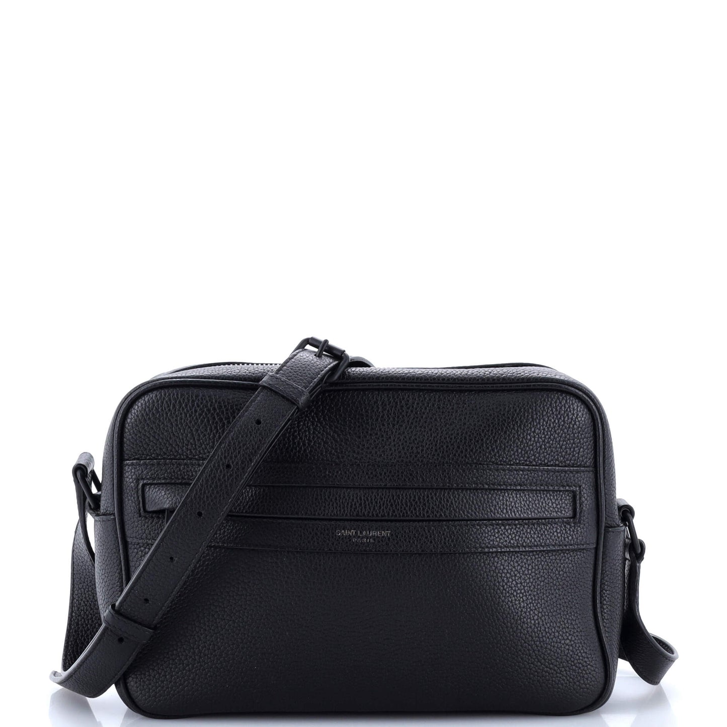 Luxury Saint Laurent Camp Camera Bag Leather Small