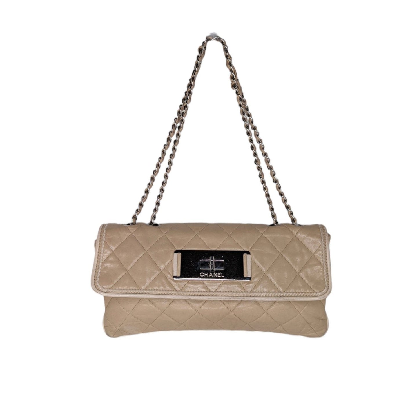Luxury Chanel Beige Mademoiselle East-West Flap