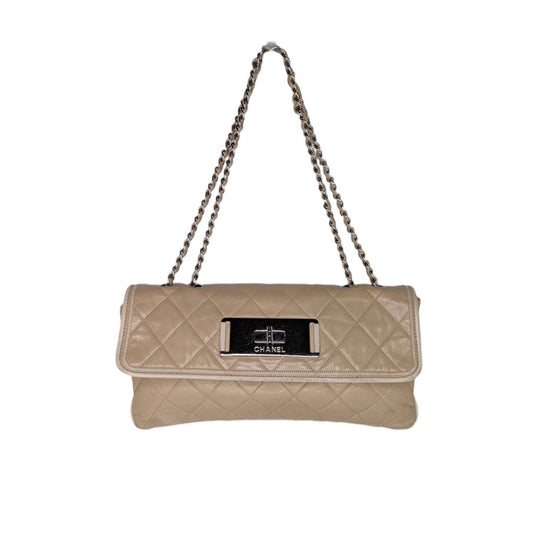 Luxury Chanel Beige Mademoiselle East-West Flap