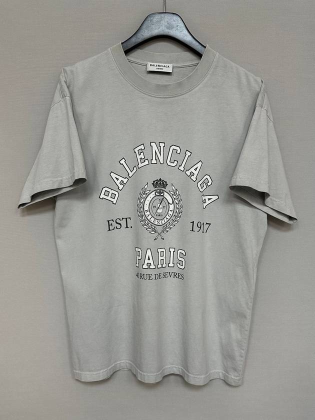Luxury Balenciaga College 1917 Short Sleeve T Shirt 100