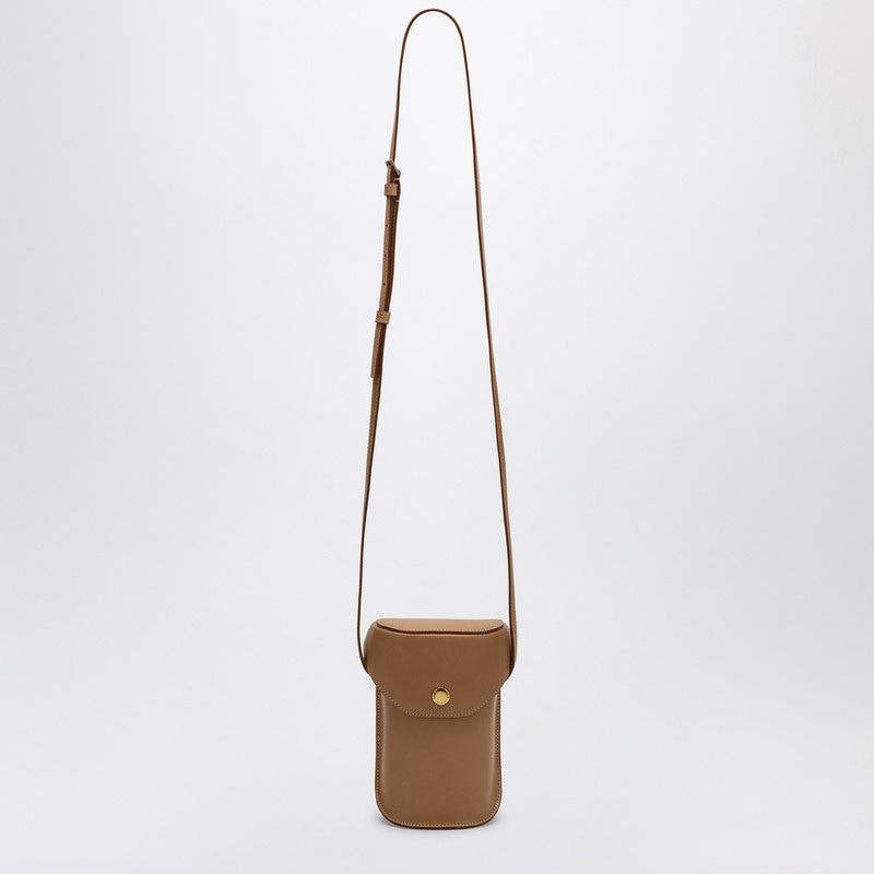 Luxury Saint Laurent Men's Leather Mini Bag in Brown | 777957AAC9N