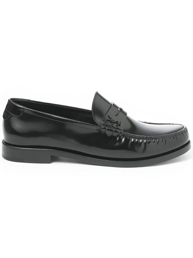 Luxury Saint Laurent Women's Monogram Le Penny Loafer Black