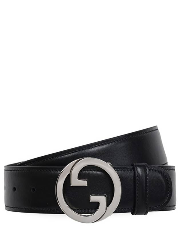 Luxury Gucci Trending 2025 Blondie Leather Belt Black