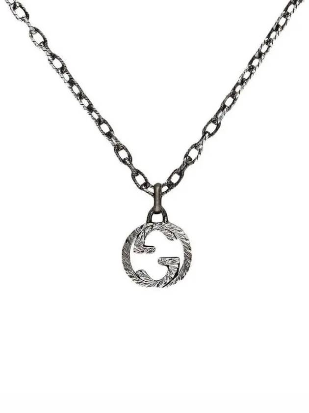 Luxury Gucci Trending 2025 Women's Interlocking G Pendant Necklace Silver