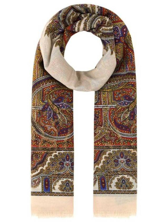 Luxury Saint Laurent Paisley Print Scarf
