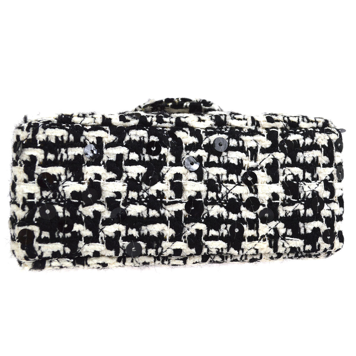 Luxury Chanel * 1991-1994 Classic Flap Handbag Micro Tweed