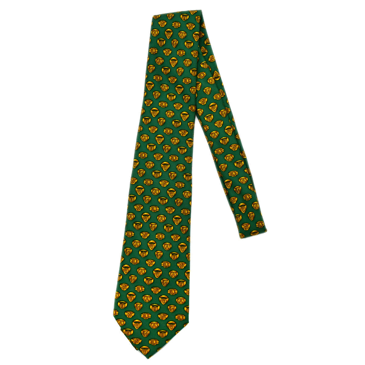 Chanel Necktie Green Small New