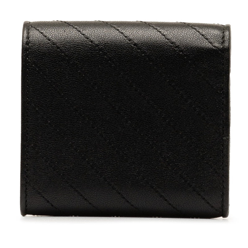 Luxury Gucci Trending 2025 Blonde Interlocking G Double Fold Wallet 760316 AACP7 Black Leather  Luxury Gucci Trending 2025