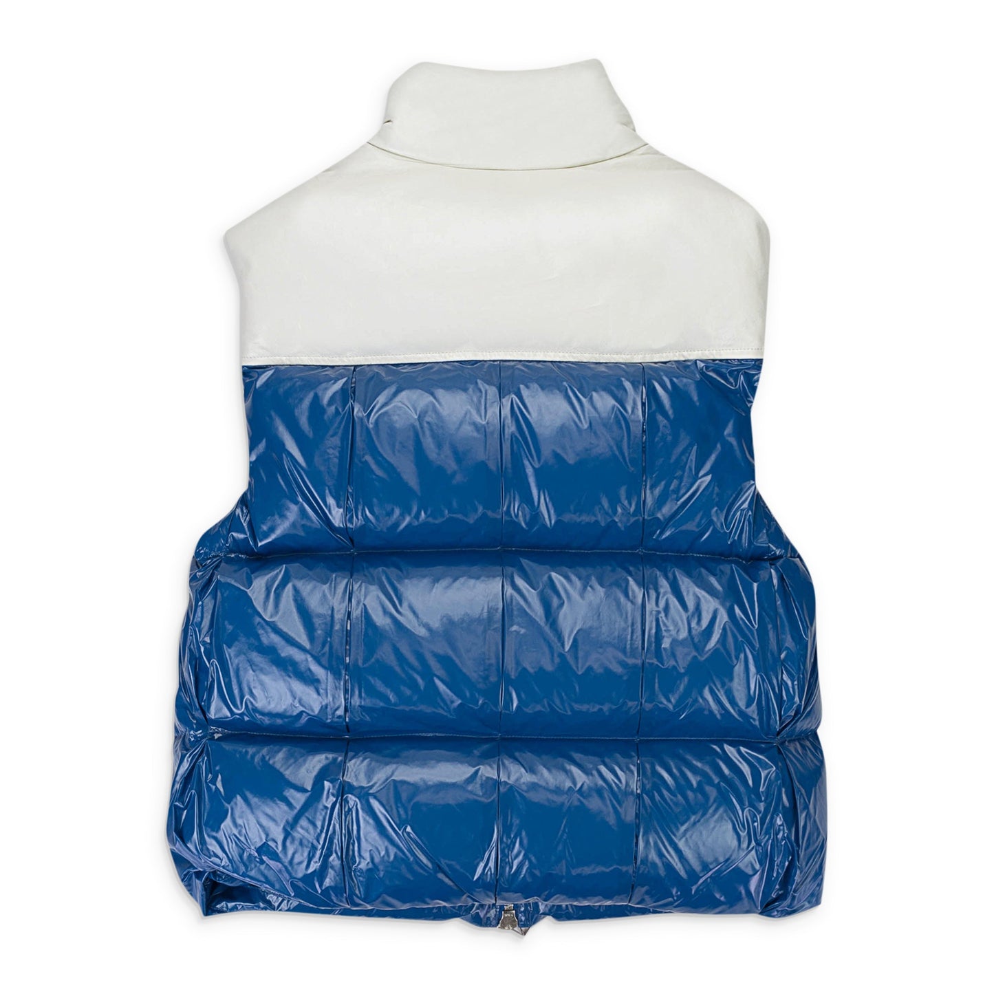Luxury Bottega Veneta Puffer Vest - White/Blue