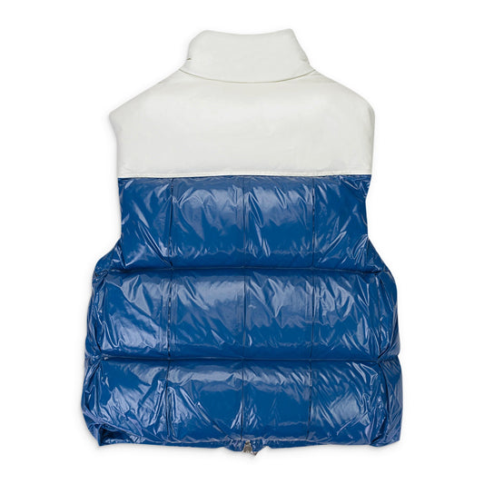 Luxury Bottega Veneta Puffer Vest - White/Blue