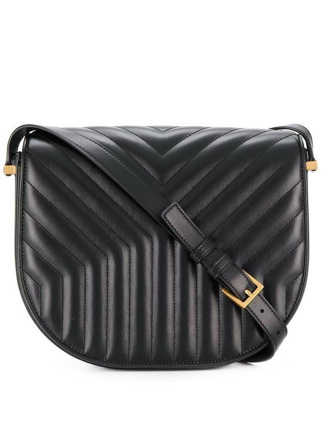 Luxury Saint Laurent Joan Satchel Quilted Shoulder Bag Black