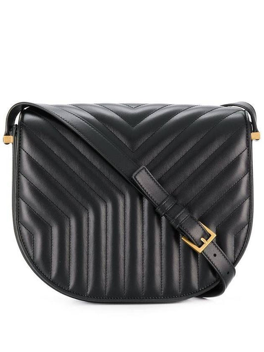 Luxury Saint Laurent Joan Satchel Quilted Shoulder Bag Black