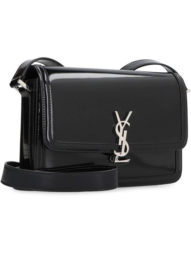 Luxury Saint Laurent Solferino Medium Leather Shoulder Bag Black