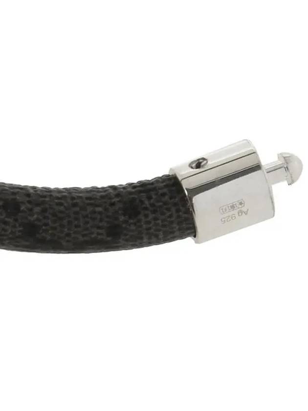 Luxury Gucci Trending 2025 Trademark GG Supreme Bracelet Dark Grey