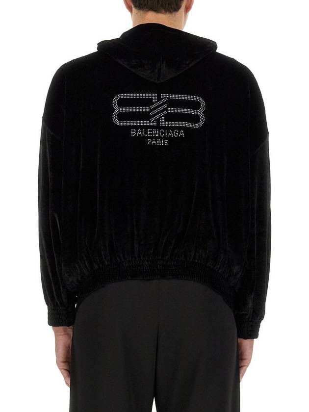 Luxury Balenciaga 23 fw velvet sweatshirt 751014TOVO31000 B0040440930
