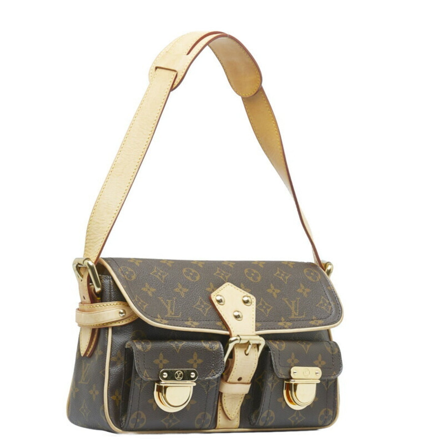 Louis Vuitton Hudson  Canvas Shoulder Bag ()