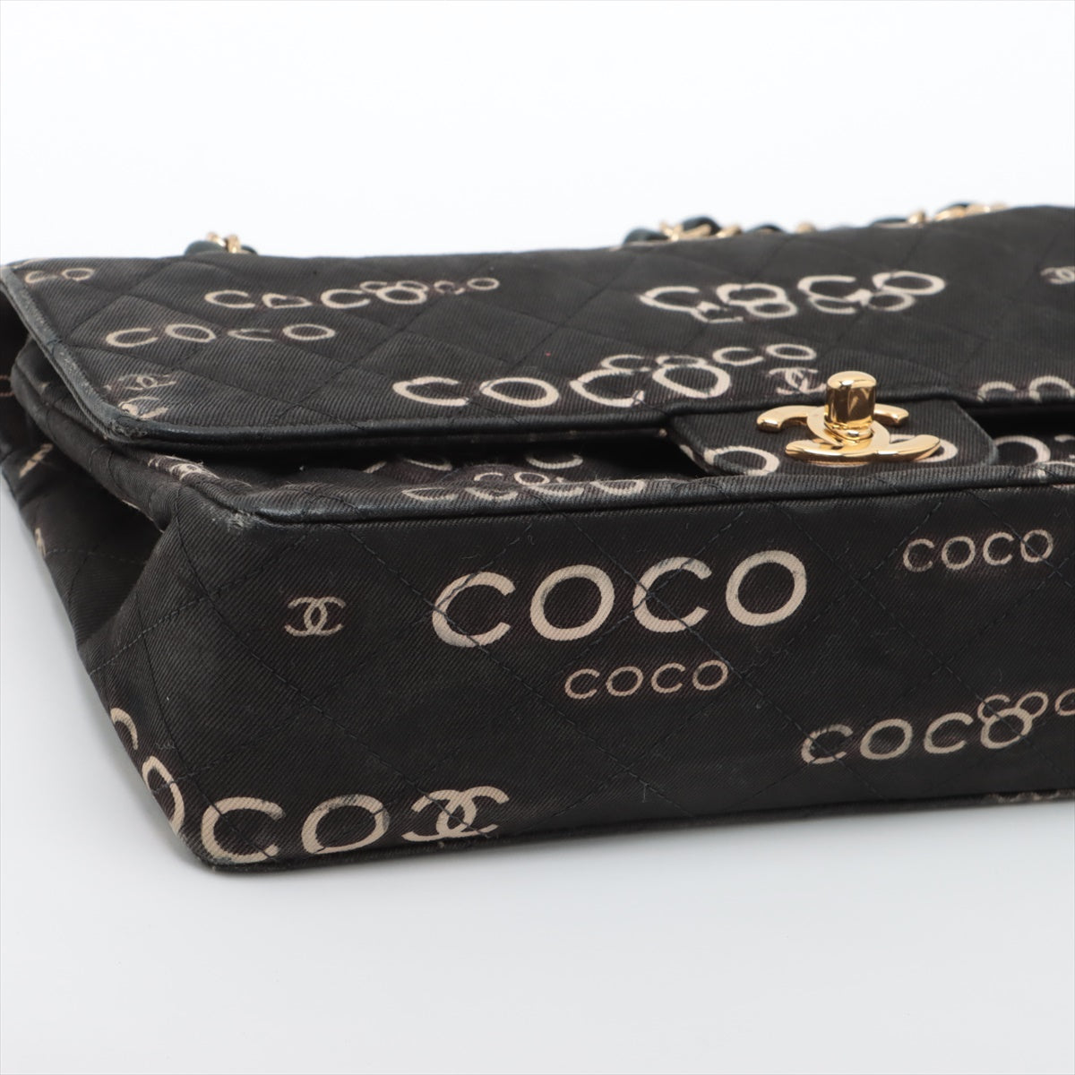 Chanel Matrasse Double Flap Double Chain Bag Black G  7th