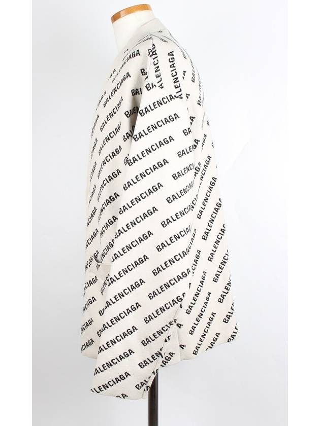 Luxury Balenciaga All over multi logo cardigan L