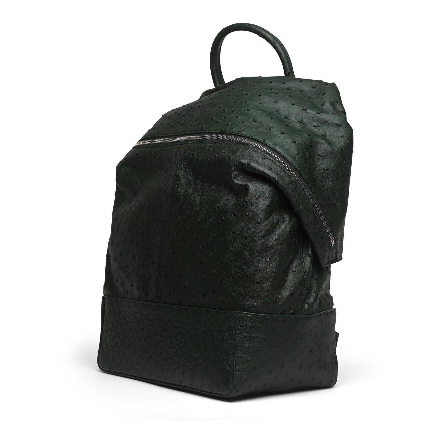 Luxury Bottega Veneta Ostrich Leather Backpack
