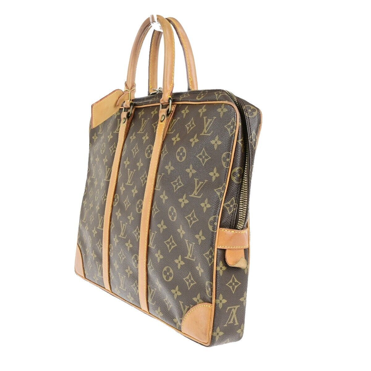 Louis Vuitton Porte Documents Voyage  Canvas Briefcase Bag ()